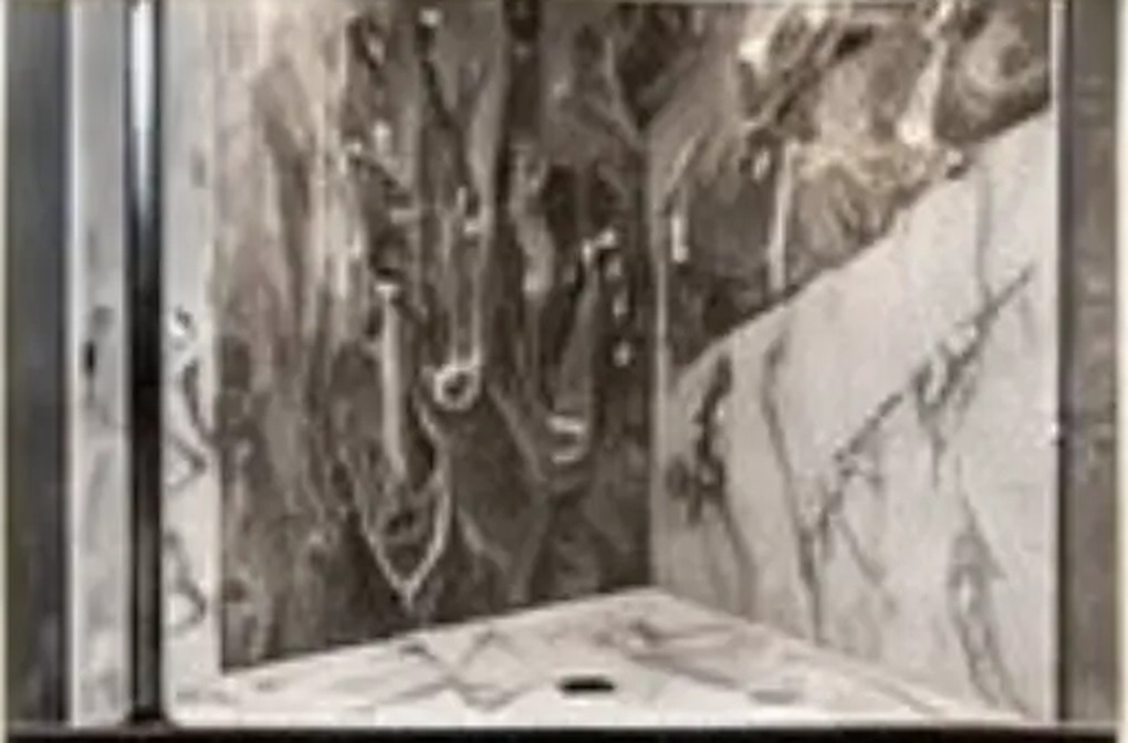 Marble epoxy shower panels