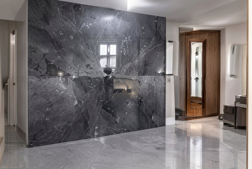 Marble epoxy feature wall panel