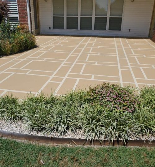 Backyard Patio Coating — epoxy in Rogers
