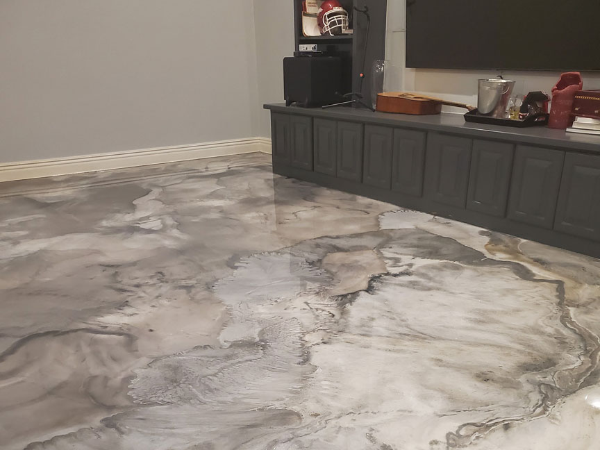 Marble Epoxy Floors epoxy work in Northwest Arkansas