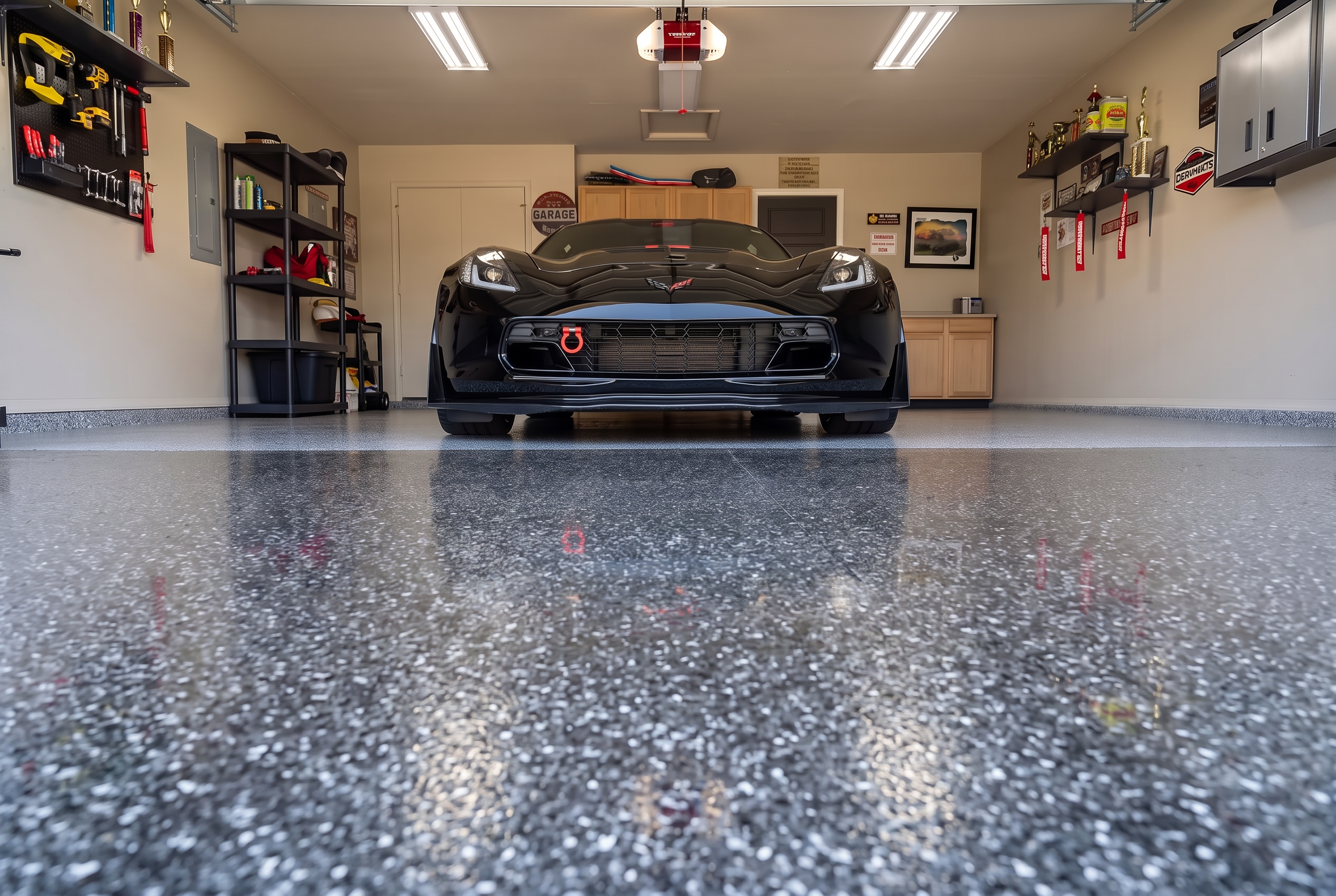 Flake Garage Floor — epoxy in Northwest Arkansas